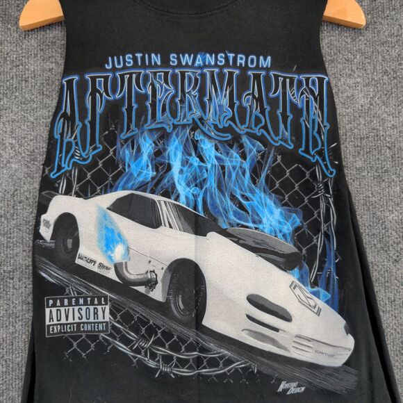 Gildan DryBlend Boys Justin Swanstrom Aftermath Tank Top Black Youth Large - Picture 11 of 16